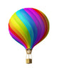 colorful hot air balloon Wall Decal