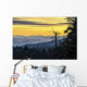 Smokey Mountains Scenic Sunset Wall Decal