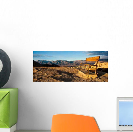 Bench with Death Valley Wall Decal