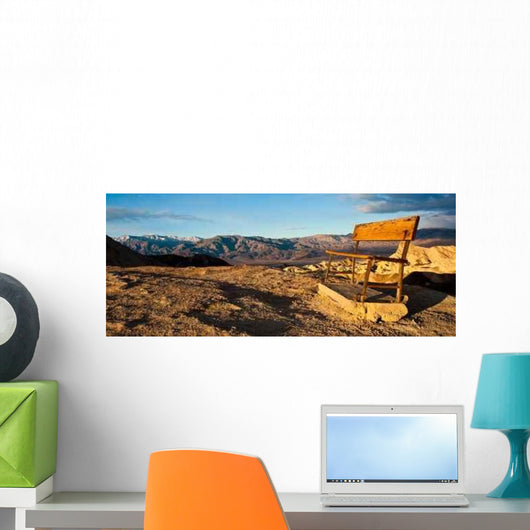 Bench with Death Valley Wall Decal