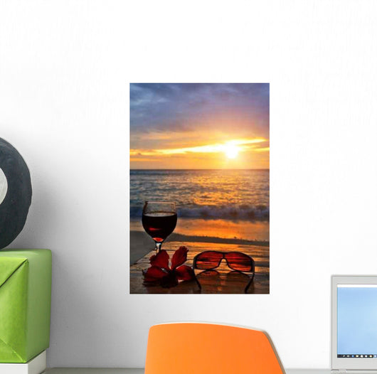 Sunset Cocktail Wall Decal