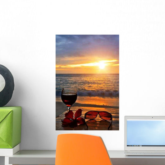 Sunset Cocktail Wall Decal