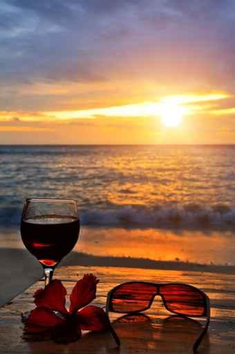 Sunset Cocktail Wall Decal