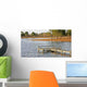 Pontoon Fishing Lake Hourtin Wall Decal