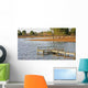 Pontoon Fishing Lake Hourtin Wall Decal