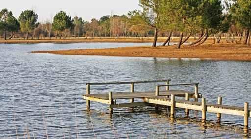 Pontoon Fishing Lake Hourtin Wall Decal
