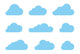 Cloud Shapes Wall Decal