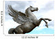 Pegasus Pegasos Geflügeltes Pferd Horse with Wings Statue Wall Mural