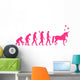 Pretty Pink Evolution Unicorn Wall Decal Sticker Set