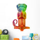 Zen Rainbow Chameleon Wall Decal