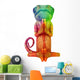 Zen Rainbow Chameleon Wall Decal