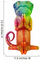Zen Rainbow Chameleon Wall Decal