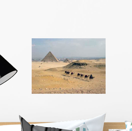 Pyramids and Camels Wall Decal