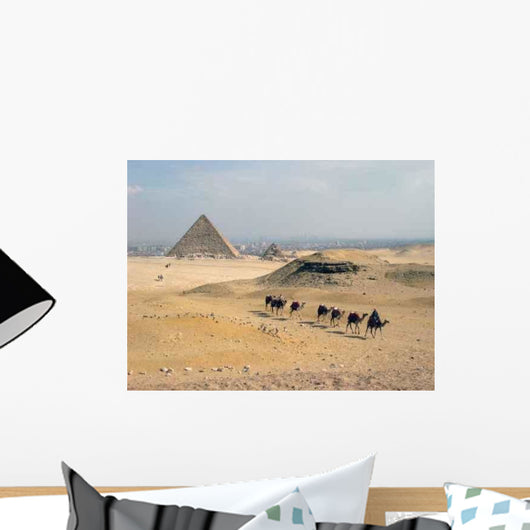 Pyramids and Camels Wall Decal