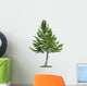 isolated tree on white, Lebanon Cedar (cedrus libani) Wall Decal