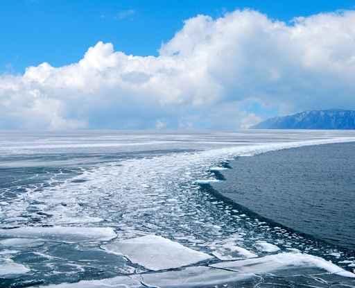Melting Ice Lake Baikal Wall Decal