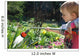 Toddler watering the flowers Wall Mural
