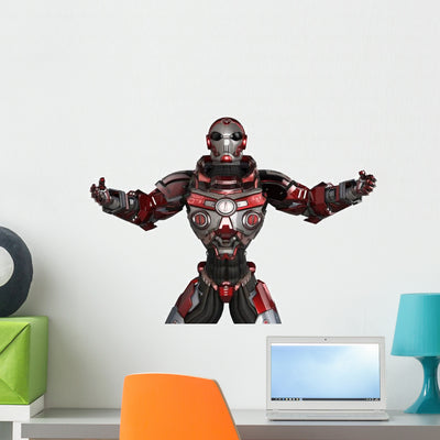 Knight Vision Yoga Wall Decal shown on a wall