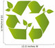 Recycling Symbol Wall Decal