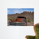 Rusted classic car in the desert near Las Vegas Wall Mural