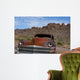 Rusted classic car in the desert near Las Vegas Wall Mural