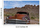 Rusted classic car in the desert near Las Vegas Wall Mural