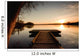 The bridge to the lake under the sunset Wall Mural