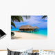Spa salon on beach Wall Mural