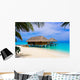 Spa salon on beach Wall Mural