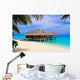 Spa salon on beach Wall Mural
