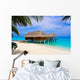 Spa salon on beach Wall Mural
