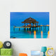Water cafe at evening Wall Mural