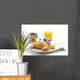 delicious continental breakfast of coffee and croissants Wall Mural