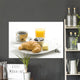 delicious continental breakfast of coffee and croissants Wall Mural