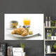 delicious continental breakfast of coffee and croissants Wall Mural