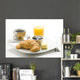 delicious continental breakfast of coffee and croissants Wall Mural