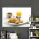delicious continental breakfast of coffee and croissants Wall Mural