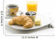 delicious continental breakfast of coffee and croissants Wall Mural