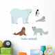 Set Arctic Animals Wall Decal Sticker Set