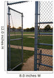 Entrance to Baseball Field Wall Mural