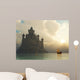 fantasy castle at sunset Wall Mural