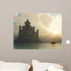 fantasy castle at sunset Wall Mural