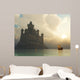 fantasy castle at sunset Wall Mural