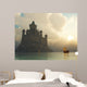 fantasy castle at sunset Wall Mural