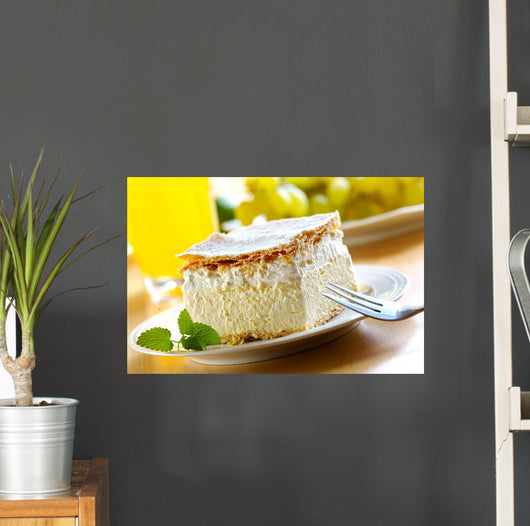 cream and custard pastry Wall Mural