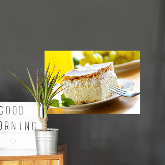 cream and custard pastry Wall Mural