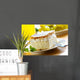 cream and custard pastry Wall Mural