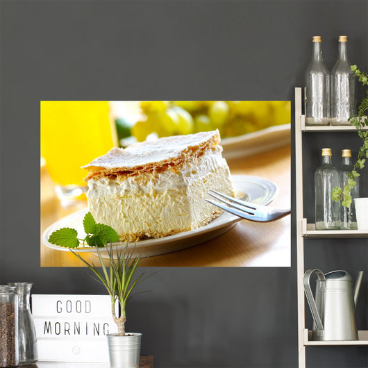 cream and custard pastry Wall Mural