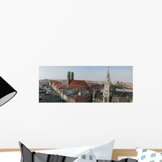 Skyline Munich with Frauenkirche Wall Decal Design 2