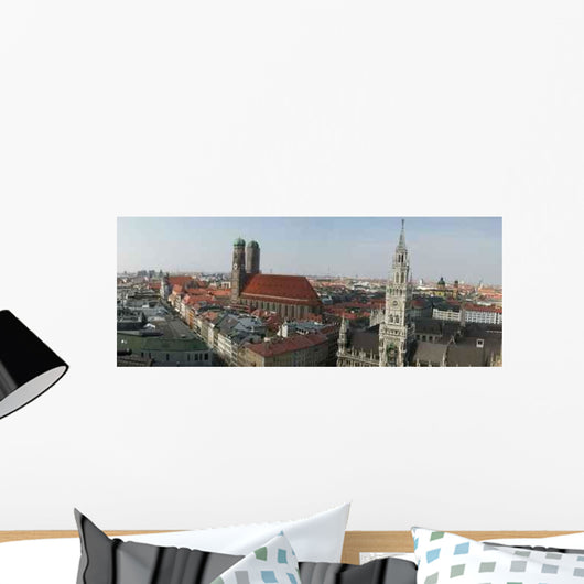 Skyline Munich with Frauenkirche Wall Decal Design 2